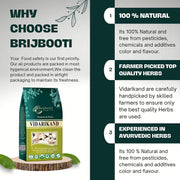 BrijBooti Vidarikand Herbal Kudzu -(400 Gr) | (Pueraria tuberosa) Bidharikand Indian Kudju