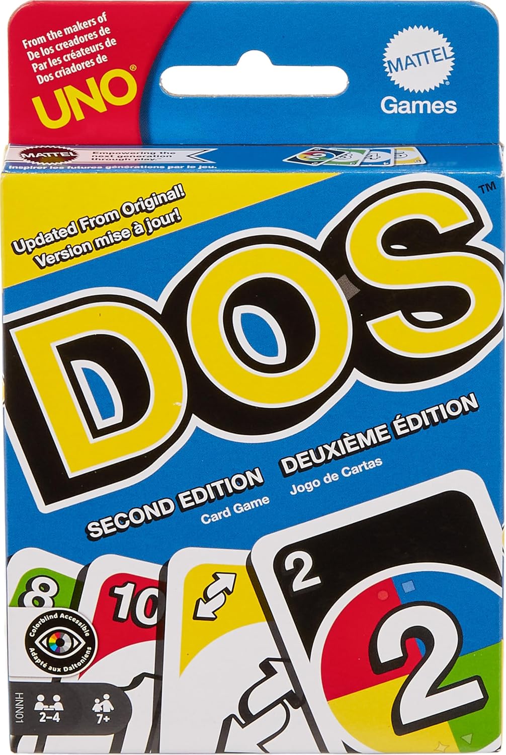 Mattel Games DOS 2nd Edition Card Game Ages 7+ 2-6 Players