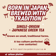 Urban Platter Japanese Hojicha Green Tea, 20g, (Low Caffeine, Roasted Green tea, Coarsely Ground for the perfect brew.)