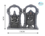 SHINDE EXPORTS Venkateshwara Swamy Tirupati Balaji Padmavati Devi Goddess Idol (Grey)