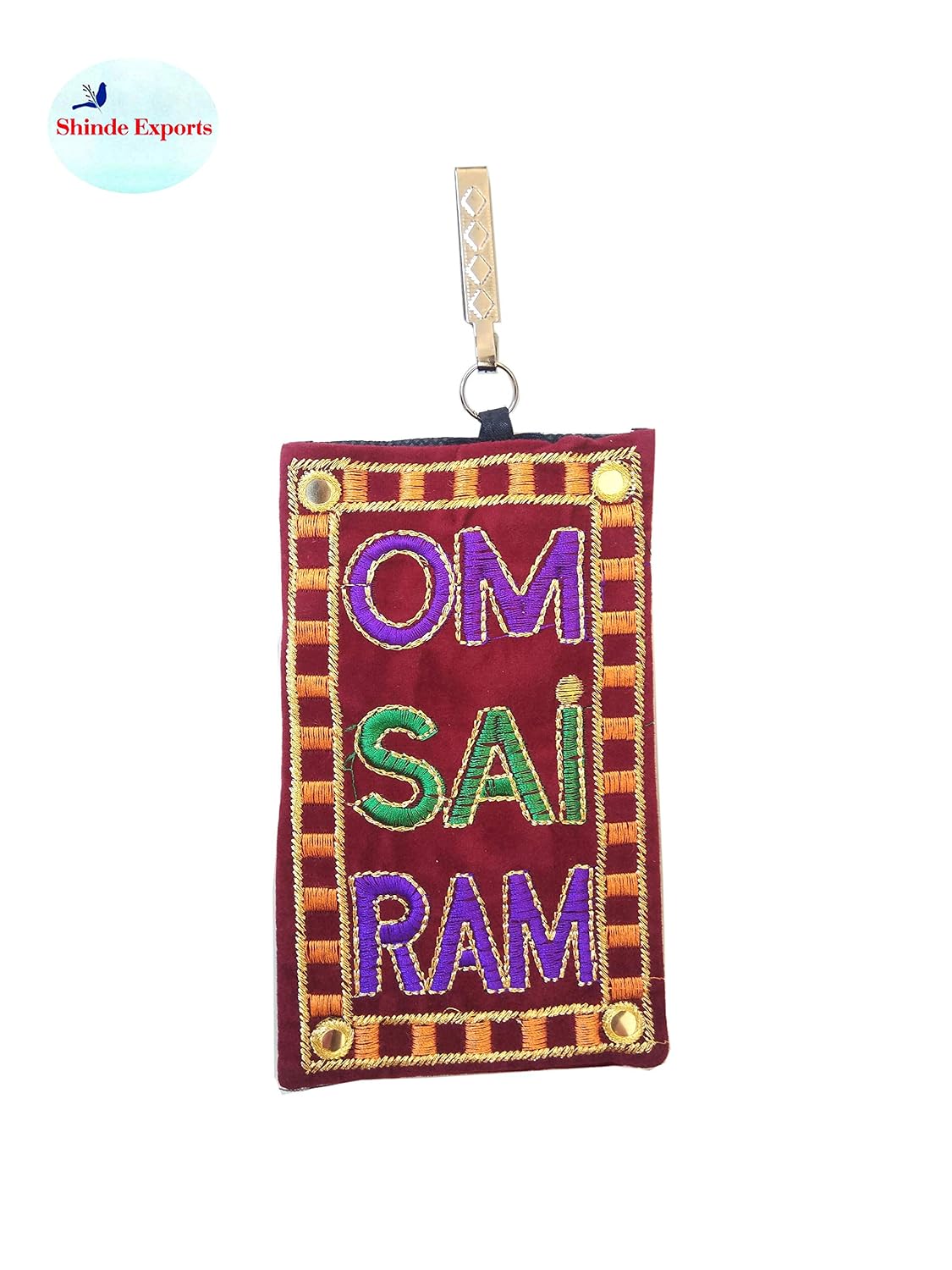 SHINDE EXPORTS latest stylish OM SAIRAM mobile/cell phone purse for ladies/girls and women