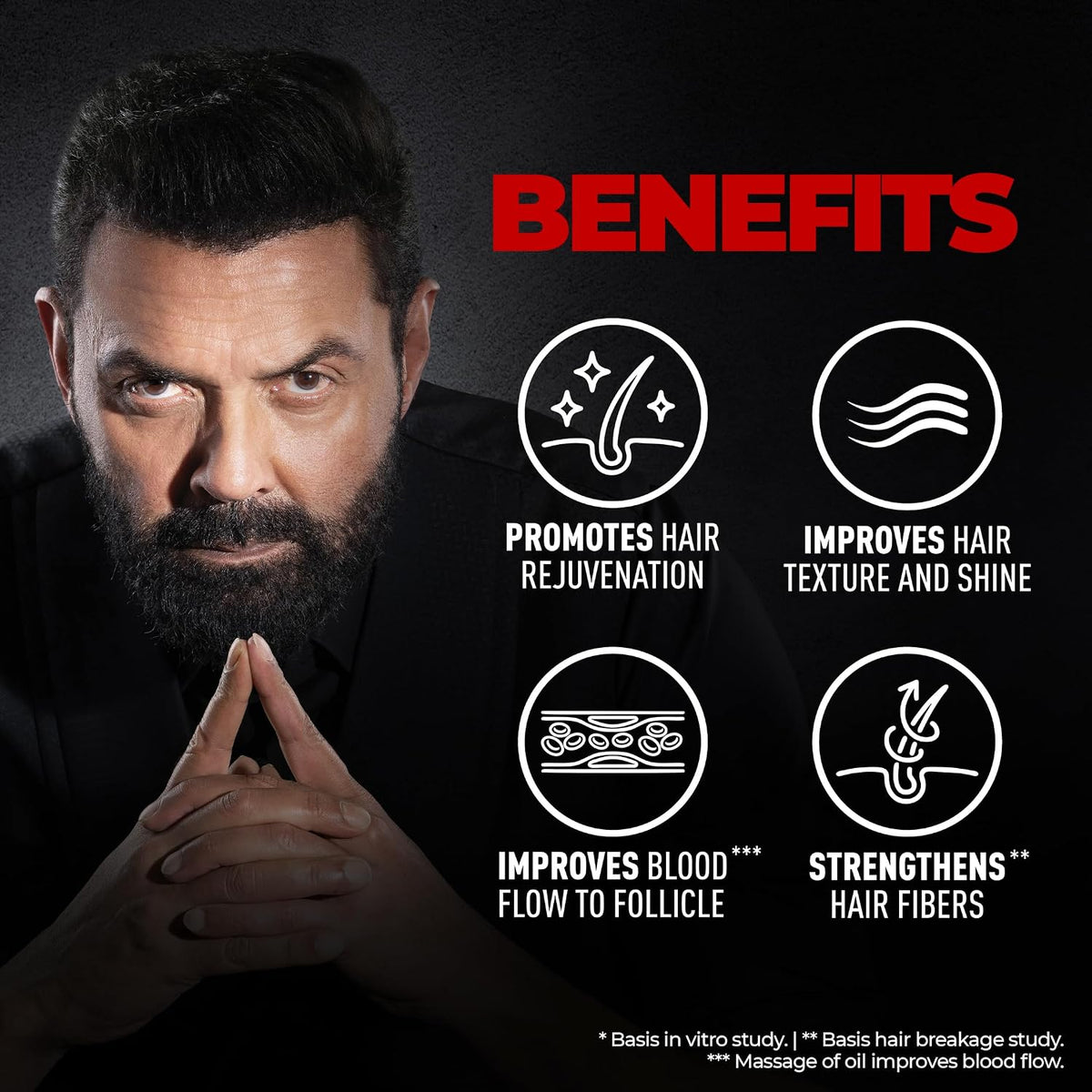 Beardo Beard & Hair Growth Oil 50ml & Derma Roller For Hair Growth 0.5 mm| Dermaroller | For Thicker & Longer Beard | Uneven, Patchy & Fast Beard Growth | For Stronger & Fuller Beard Hair