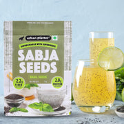 Urban Platter Sabja Seeds, 1kg (Basil Seeds for Weight Management, Digestion & Hydration, Rich in Fiber & Omega-3, Falooda, Detox Drinks & Smoothies)