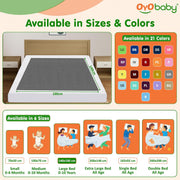 OYO BABY Instadry Anti-Piling Fleece Extra Absorbent Quick Dry Sheet for Baby, Baby Bed Protector, Waterproof Baby Sheet, Large Size 100x140cm, Maroon