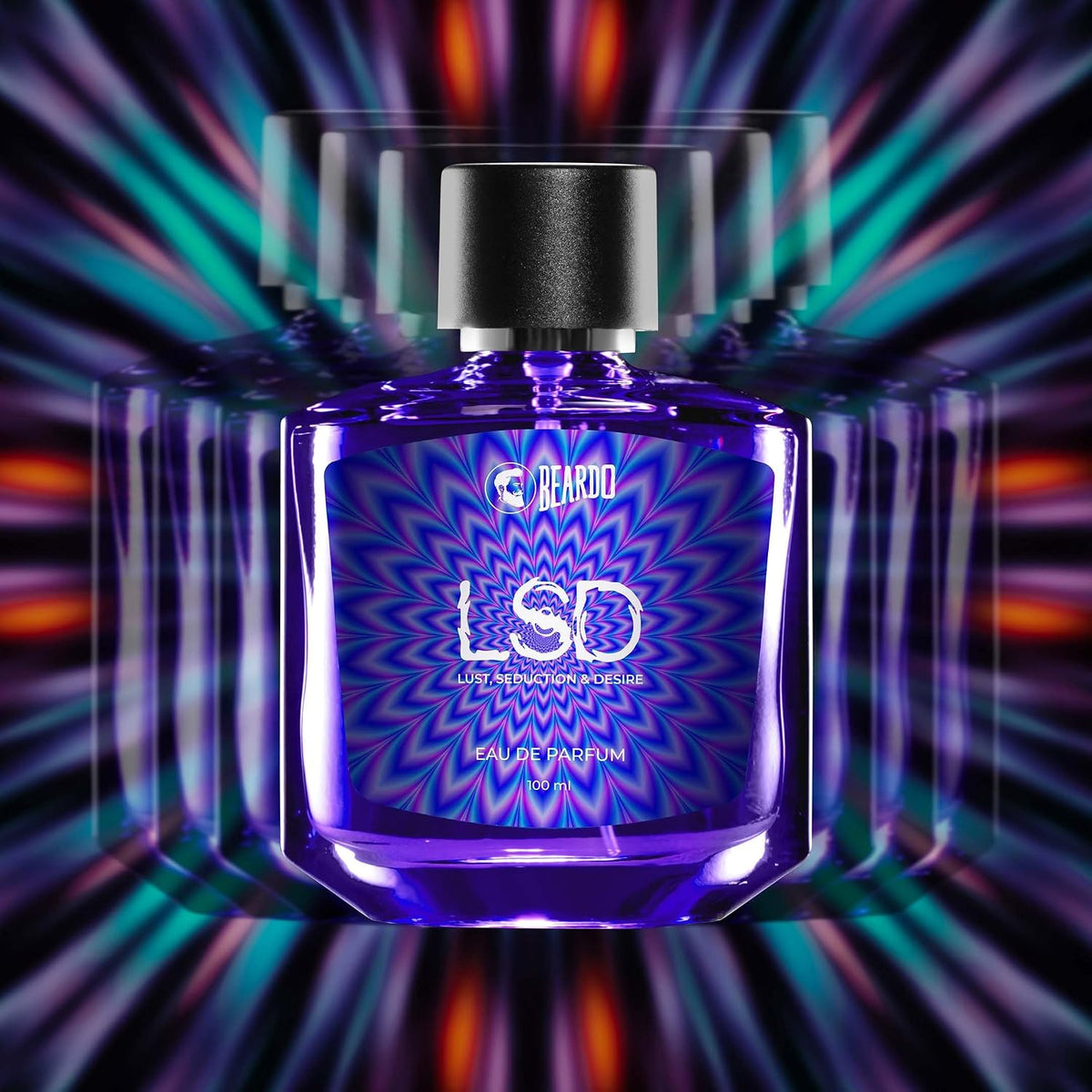 BEARDO Perfume For Men - LSD,(100ml x 2) | Amber Spicy Scent | Concentrated Sprays - Long Lasting Perfume for Men | Eau De Parfum Gift For Men | Strong EDP For Men | Gift For Husband | Gift For Boyfriend