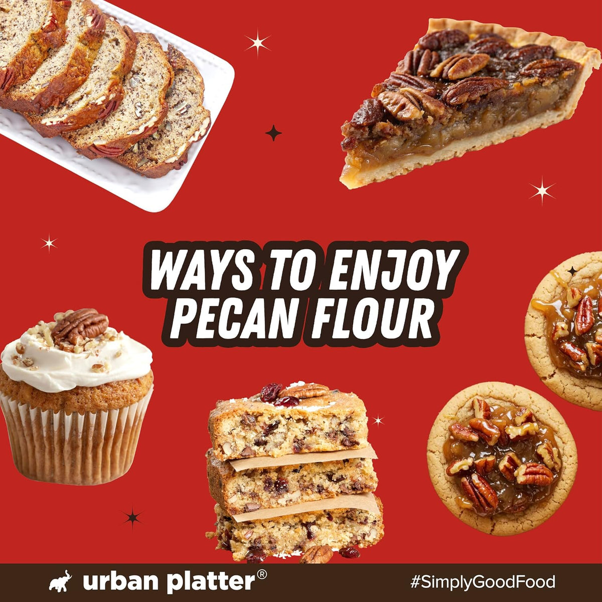 Urban Platter Pecan Flour, 200g (Imported from the USA | Ideal for Baking & Desserts)