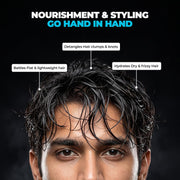 Beardo Hair Cream for Men | Natural Hold Hair Cream for Everyday Styling | Hydrates & Nourishes hair with Coconut, Vitamin E & Rosemary | Non-Sticky | All Hair Types | 100g