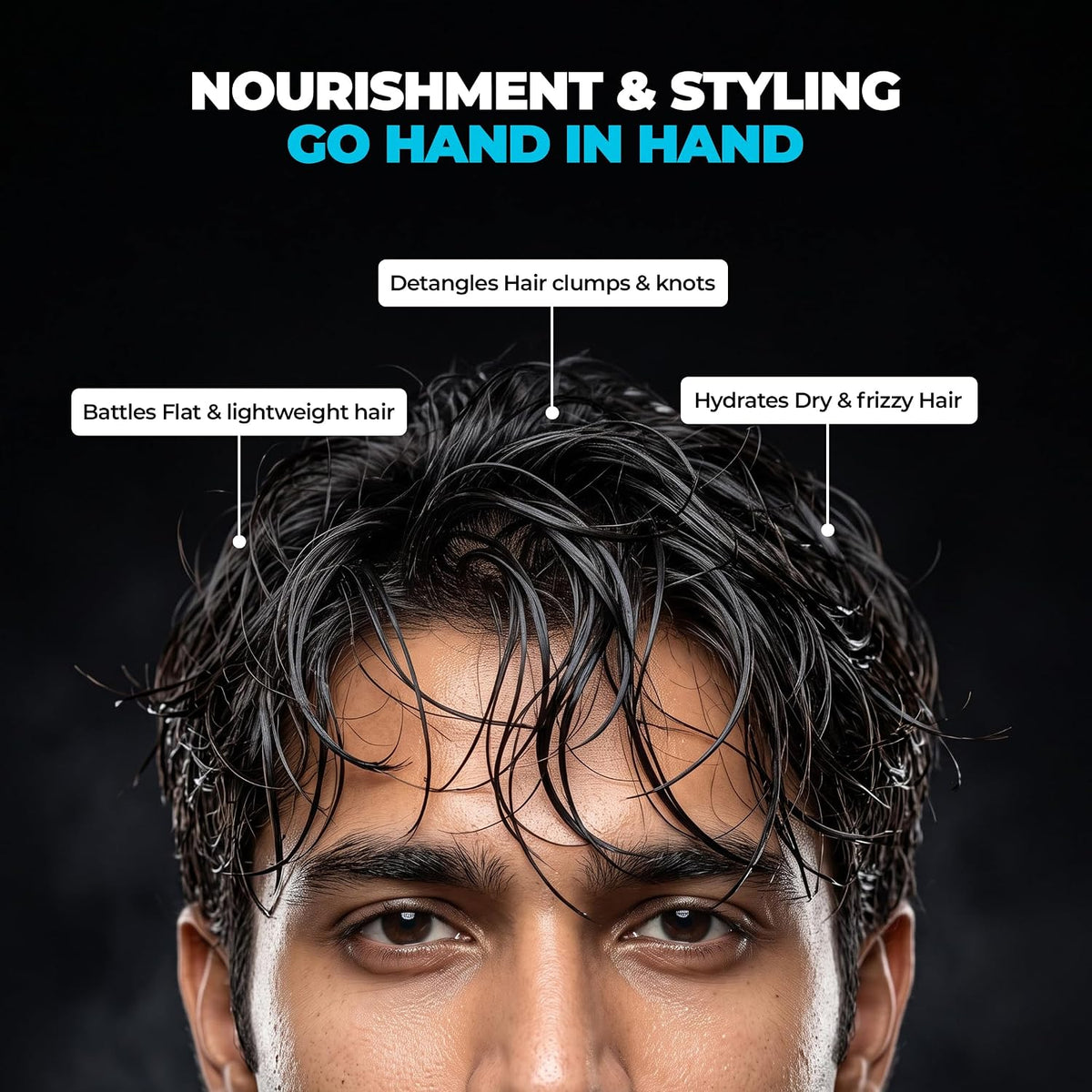 Beardo Hair Cream for Men | Natural Hold Hair Cream for Everyday Styling | Hydrates & Nourishes hair with Coconut, Vitamin E & Rosemary | Non-Sticky | All Hair Types | 100g