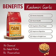 Brijbooti Kashmiri Lehsun 900 Gram | Organic Single Clove Garlic | Snow Mountain Kashmiri Garlic | Allium Sativum