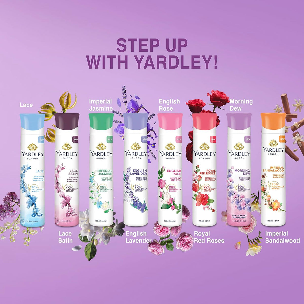 Yardley London Morning Dew Refreshing Deodorant Body Spray for Women, 150 ml