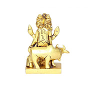 Aalayam Selveer Datta Murti Brass Small | Dattatreya Idol Small | Dattatreya Murti Small | Datta Guru Murti Small | Dattatreya Idol Brass 7.5 CM Height Brass Gold Colour 1 Piece