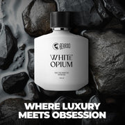 BEARDO White Opium Perfume For Men, 100Ml | Fresh Zesty Scent Eau De Parfum | Long Lasting Mens Perfume | Best Date Night Fragrance Body Spray | Christmas Gift For Men | Gift For Friends