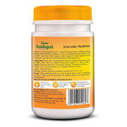 Dabur Orange Flavoured Isabgol with the Power of 5 Herbal Boosters — including Triphala, Saunf & Psyllium Husk — for Daily Bowel Regularity.