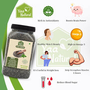 Yaa Natural Raw Chai seed Rich Omega-3, Protein in Calcium & Fiber,and Antioxidant & Weight Management 100% Natural Quality (