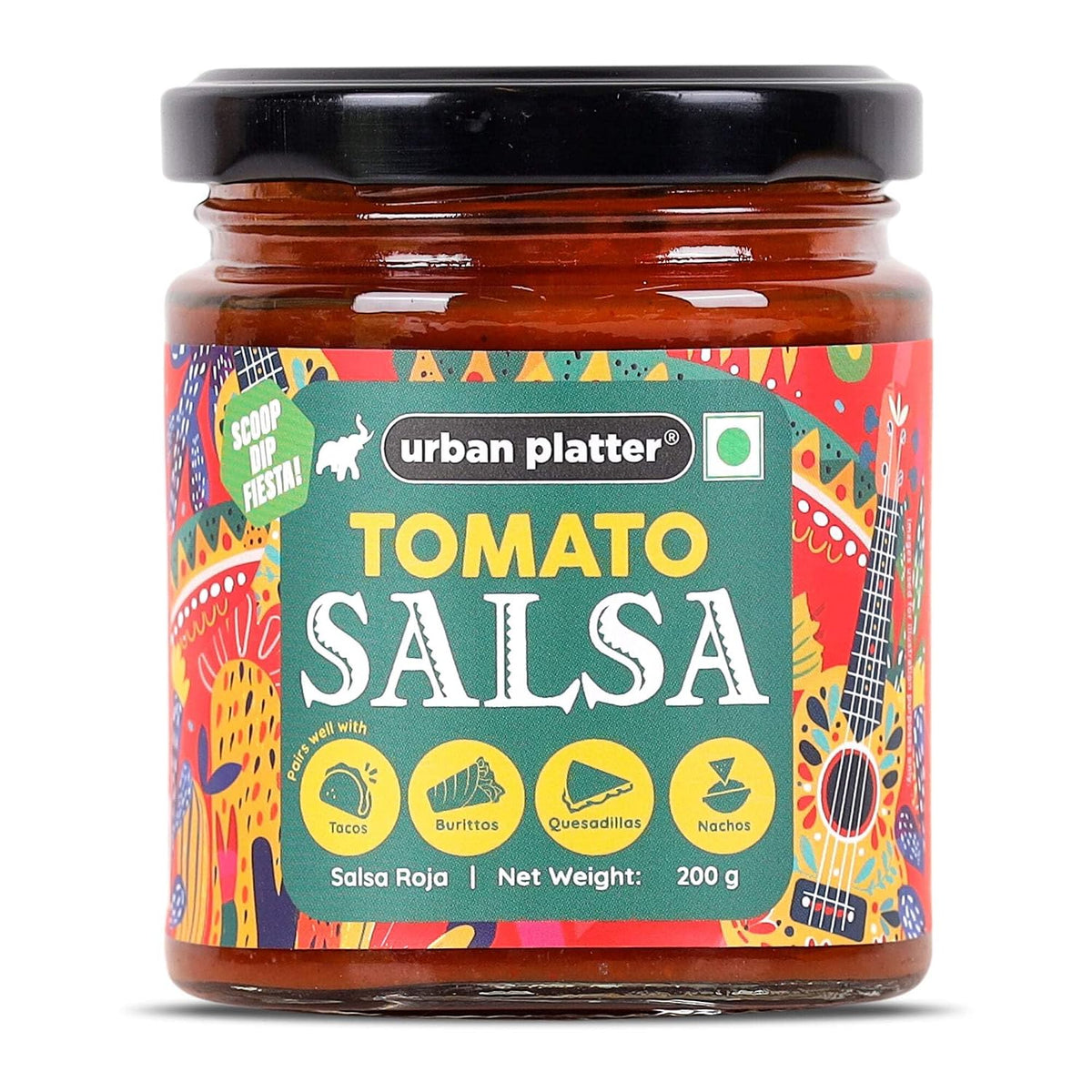 Urban Platter Tomato Salsa, 200g (Preservative Free | Vibrant & Zesty | Mexican Salsa)