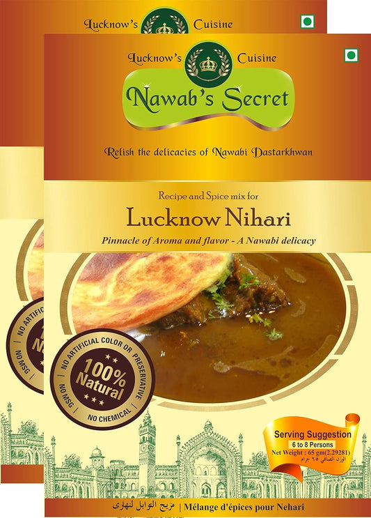 Nawab's Secret Lucknow Nihari Masala, 65 gm (Pack of 2)