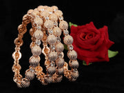 NMII Metal with Zircon Gemstone Kada Set For Women and Girls