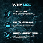 Beardo Ball Safe Hair Removal Cream | Intimate Hair Removal Cream for Men | Painless & Safe Hair Removal in Minutes | With Coconut Oil, Shea Butter & Aloe Vera for Smooth & Hydrated Skin | Dermatologically Tested - 100ml