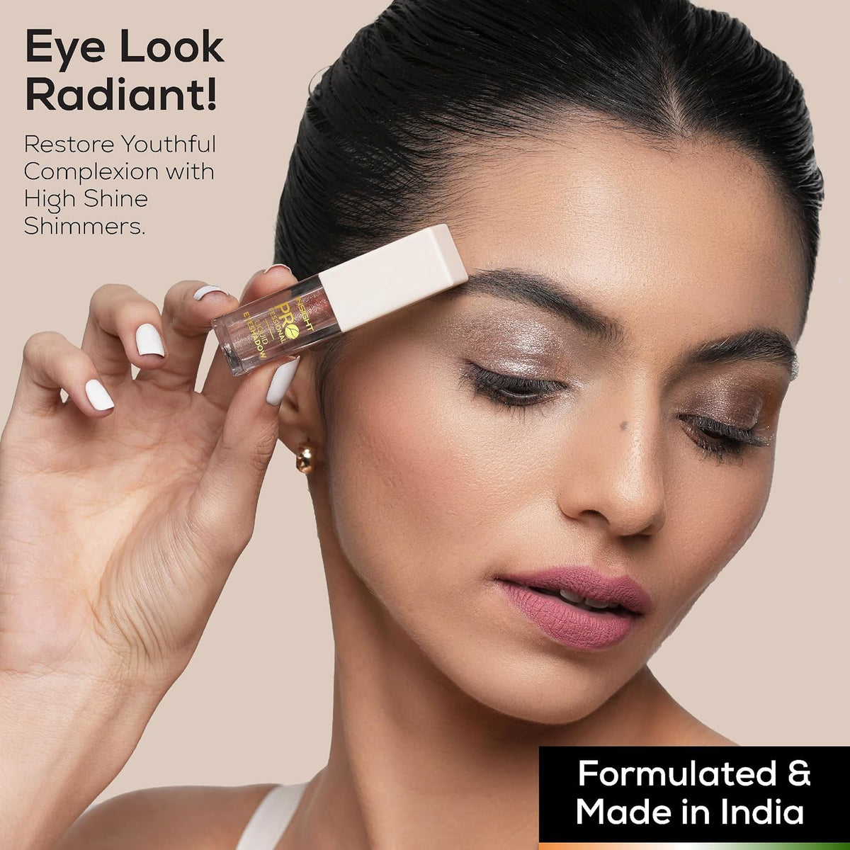 INSIGHT Professional Liquid Eyeshadow - (Stellar) | Light Weighted Formula | Infused with Skincare Ingredients | Water Resistant Pigment | High Shine Shimmers (5g)