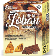 Parag Fragrances 100% Natural Resin Dhoop Sticks for Pooja, Home Fragrance, Hawan, Air Purification and Meditation (Combo - Real Loban & Pure Guggal)