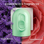 Godrej aer Plug Electric Air Freshener (Machine + 2 Refills (20Ml each) | Violet Bloom | Lasts up to 120 days,Solid (Pack of 2)