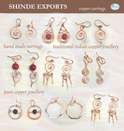 SHINDE EXPORTS copper earrings for women stylish traditional jhumka earring