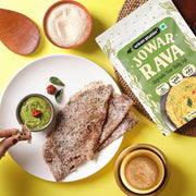 Urban Platter Jowar Rava, 500g (Naturally Gluten-free | Source of Protein & Fibre | A Smart Swap for Regular Sooji | Perfect for Upma, Khichdi, Porridge, Halwa & More)