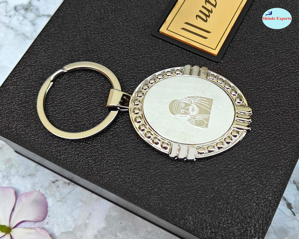 SHINDE EXPORTS shirdi saibaba keychain/key chain for bike, car