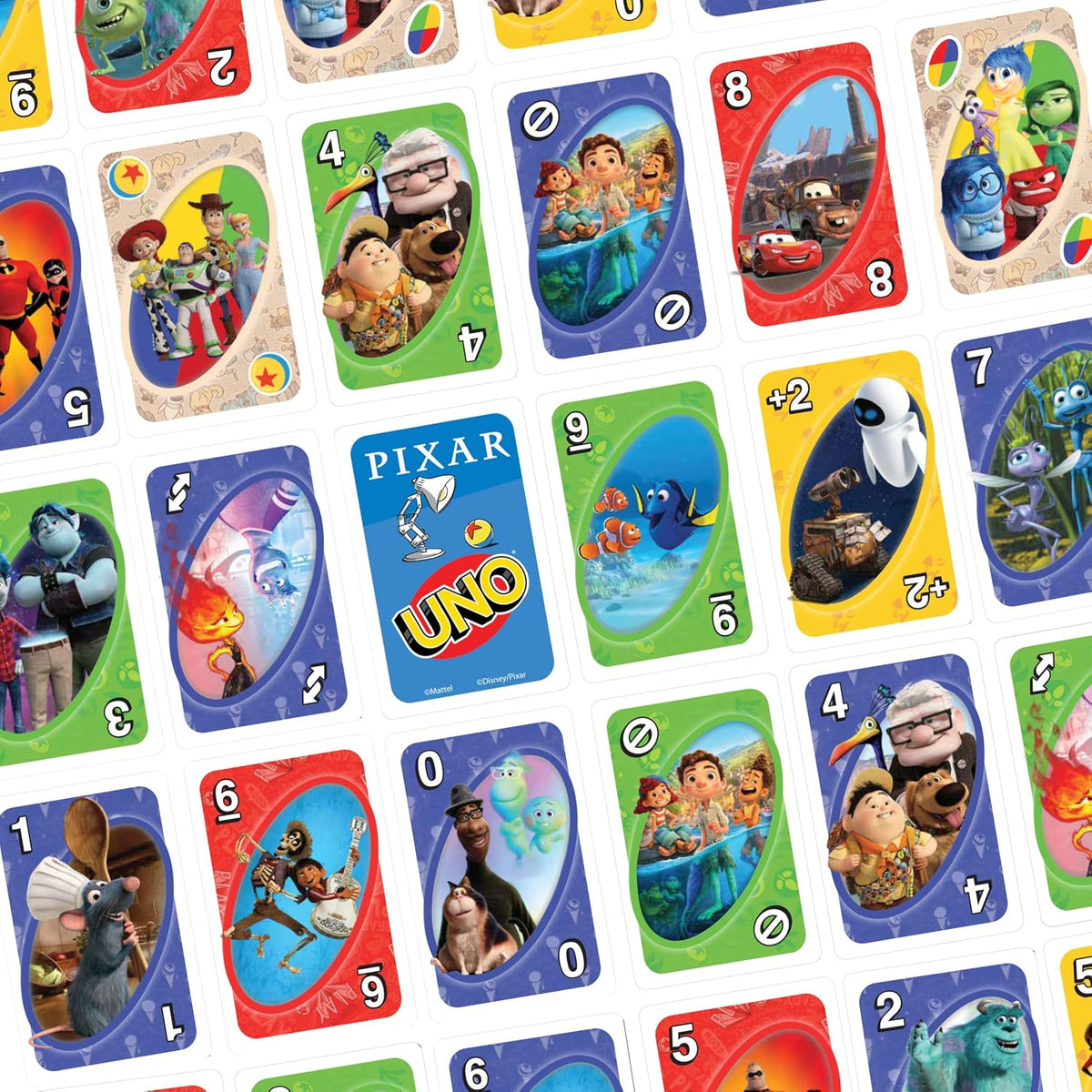 Mattel Games UNO Pixar Card Game, Ages 7+, 2-10 Players