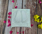 SHINDE EXPORTS Marble Charan Paduka for Puja (White, Design 11)