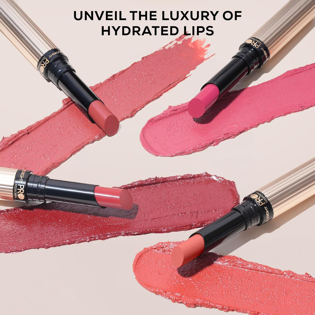 INSIGHT Professional Hydra Luxe Lipstick - Capetown | Satin Finish|Long lasting| Smooth| Hyaluronic Acid| Enriched with Rosehip Oil|Creamy Lipstick|Infused with Hyaluronic Acid - 2.5g