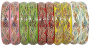 NMII Glass Bangle Set for Women