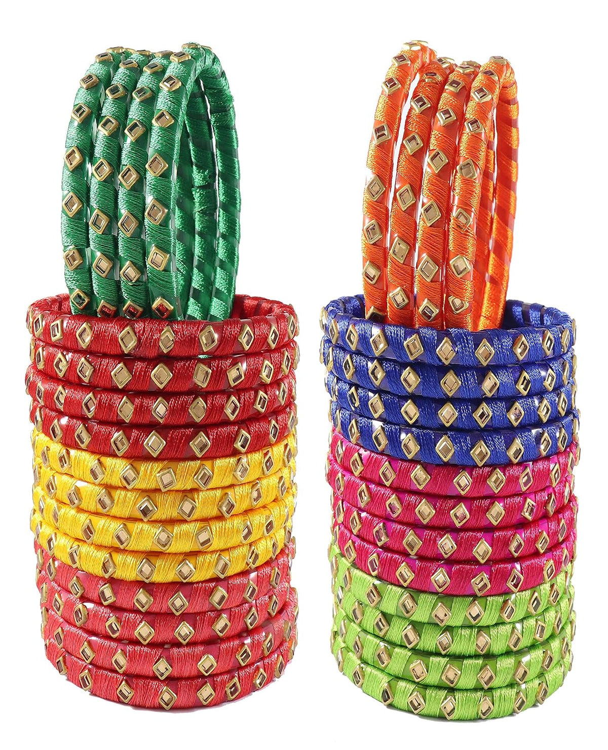 NMII Bangle Set for Women (Multi-Colour)