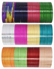 NMII Non-Precious Metal Base Metal With Colourful Plane Bangles Set For Women and Girls