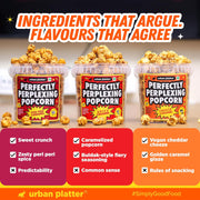 Urban Platter Perfectly Perplexing Popcorn - Cheeze Caramel, 150g (Tub of Caramel Popcorn with Umami Cheeze, Ready to eat snack)