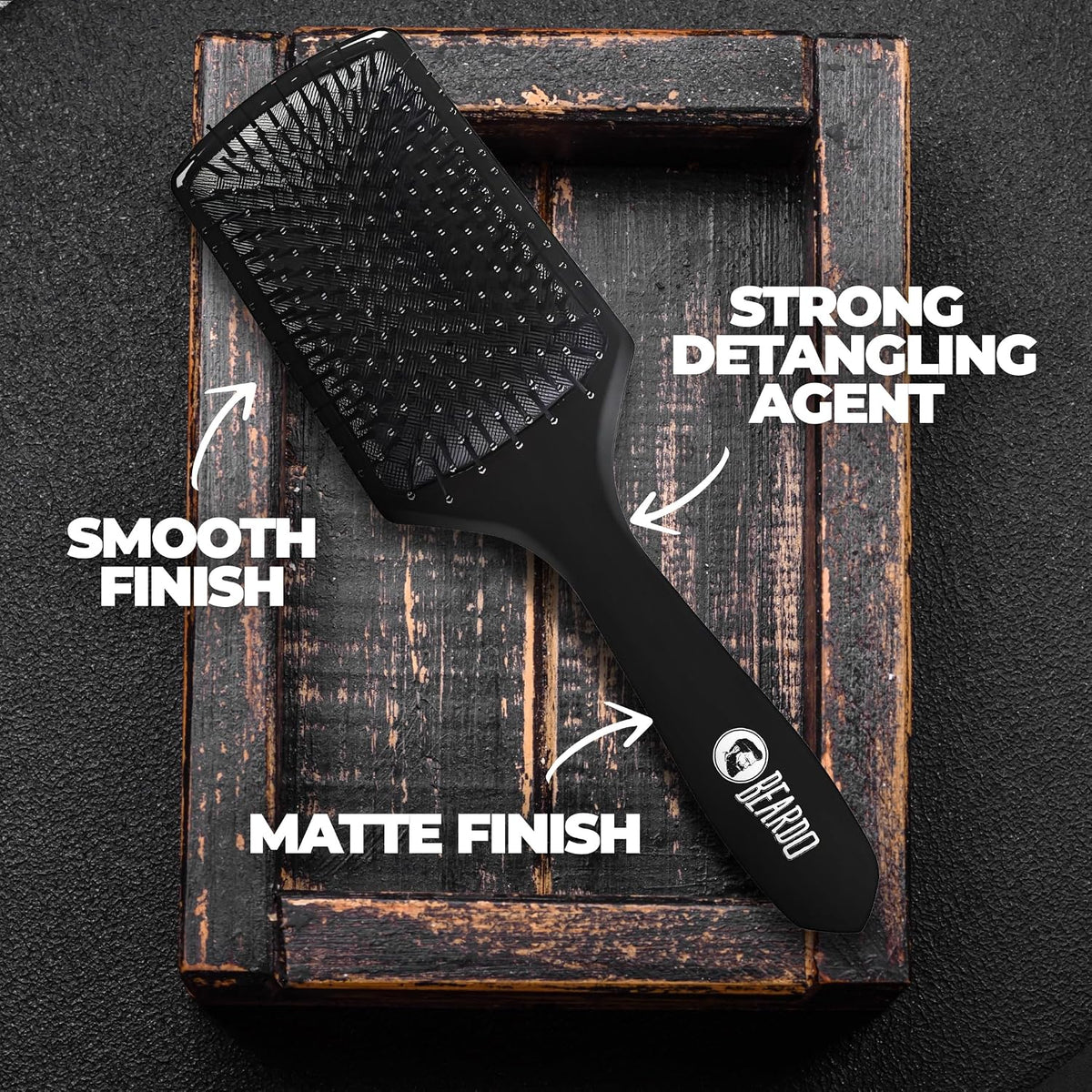 Beardo Detangling Hair Brush & Scalp Massager for Men | Men Accessories | Soft Silicone Bristles for Dry Massage, Oil & Shampoo | Hair comb (Set of 2)