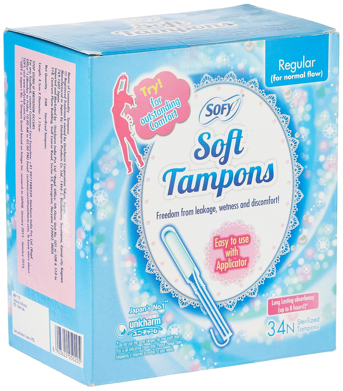 Sofy Soft Tampons - 34 Pieces (Regular)