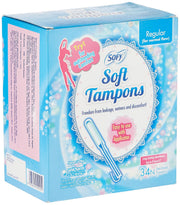 Sofy Soft Tampons - 34 Pieces (Regular)