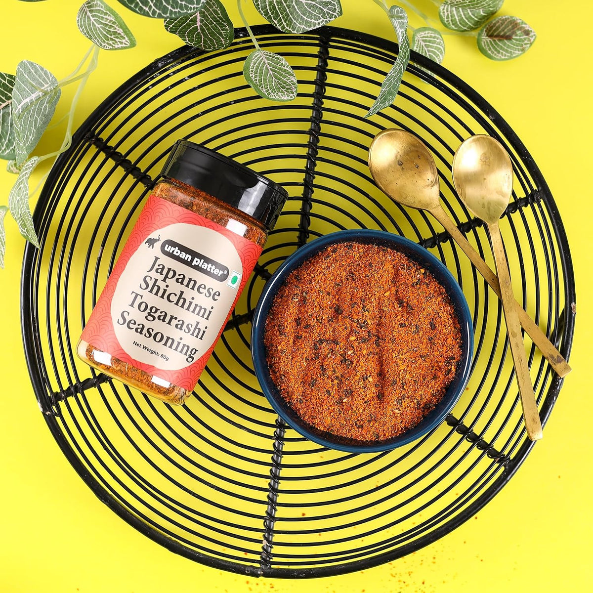 Urban Platter Shichimi Togarashi Seasoning, 80g (Japanese Seven-Spice Blend | Aromatic & Zesty)