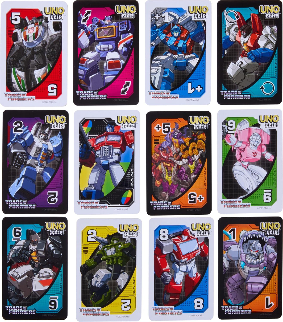 Mattel Games UNO Flip! Transformers