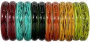 NMII Beautiful Matte Finish Transparent Multicolor Glass Kada for Women & Girls on Different Occasions