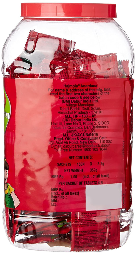 Dabur Hajmola Anardana Tablets (160 Sachets), 352g , 25ml