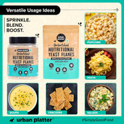 Urban Platter Nutritional Yeast Flakes, 70g (Unfortified | Plant Based | Nutty and Cheesy Flavour)