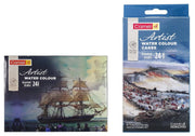 Camel Camlin Kokuyo 1304190 Artist 5ml Water Color Tube - 24 Shades (Multicolor) Artist Water Colour Cake Set - Pack of 24 (Blue)
