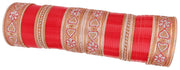 NMII Traditional Acrylic Bangles Red Chuda Set For Bridal Women & Girls with Zircon Gemstone & Beads | Wedding Chuda For Women Latest | Red Bangles Chooda | Diamond Chuda Set Party, Festive
