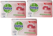 Dettol Soap Value Pack, Skincare, 3 Pieces x 125g