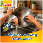 Gala Steel Scrubber Combo Set (Pack of 6), Stainless Steel Scrubber for Utensils, Scrubber for Kitchen