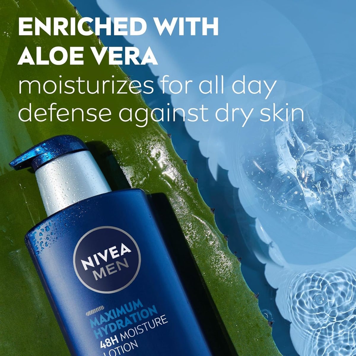 NIVEA Men Maximum Hydration 3 in 1 Nourishing Lotion, 500 ml