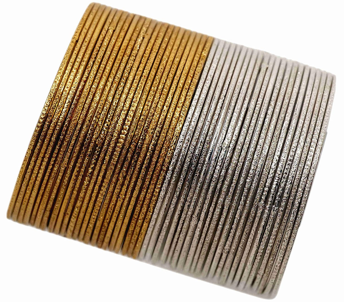 NMII Non-Precious Metal Base Metal Glossy Finished Bangles Set For Women and Girls