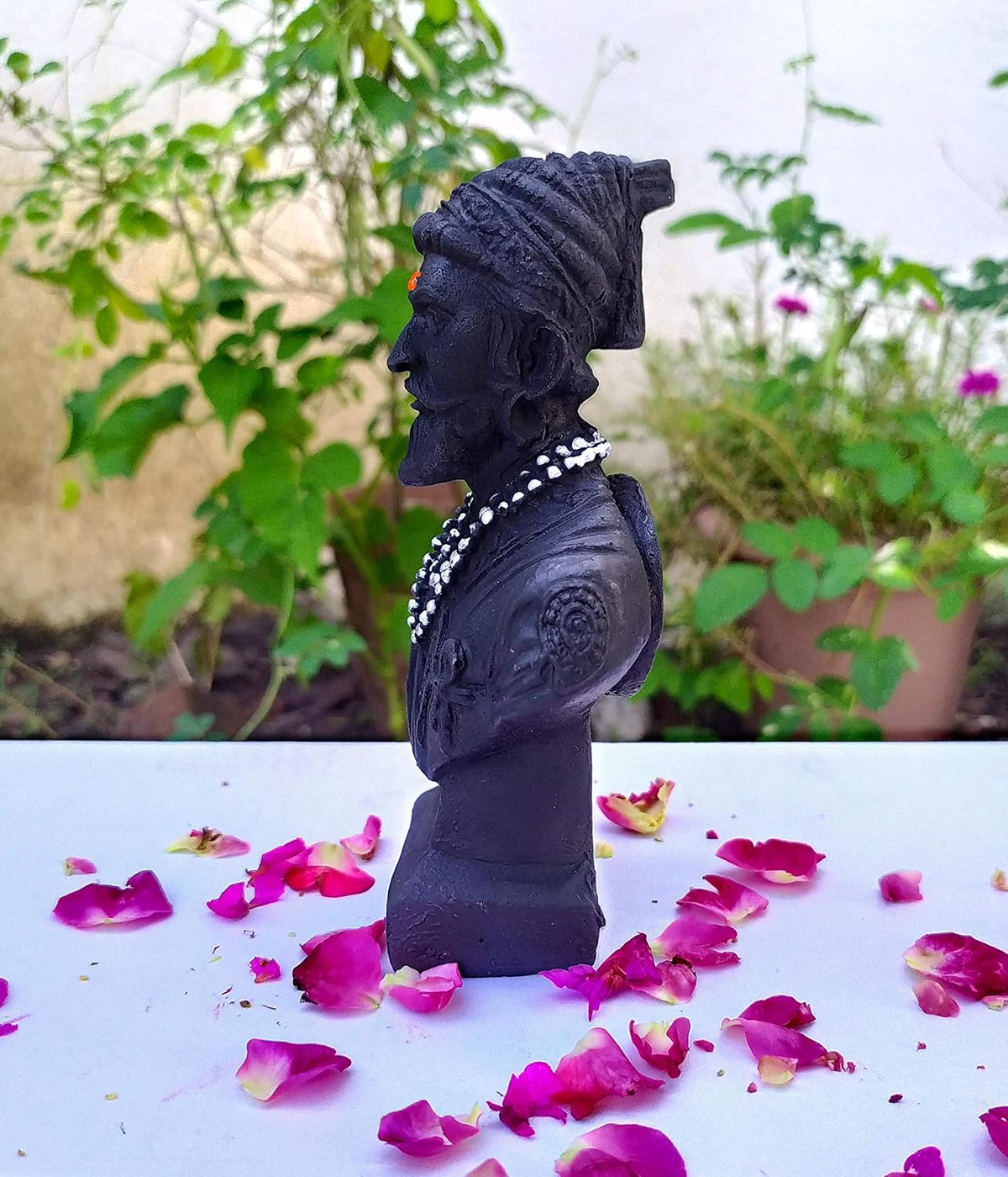 SHINDE EXPORTS Shivaji maharaj Statue | Shivaji maharaj Idol for car Dashboard 5 inches
